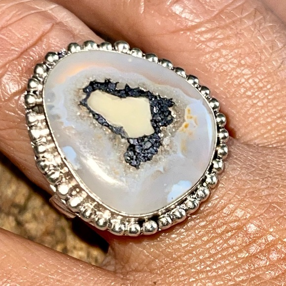 Solar Agate Ring Size 10 - Picture 4 of 6